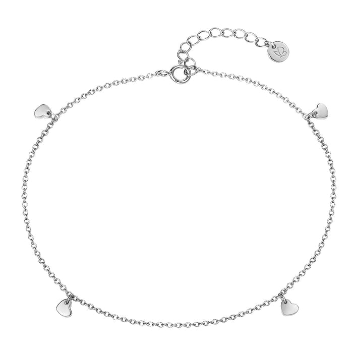 Fußkettchen silber Herz