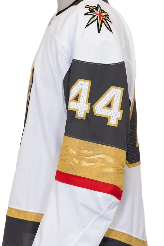 Game-Issued: #44 Layton Ahac White Set 1 Jersey 2023/24 Season-16942 - Vegas Team Store