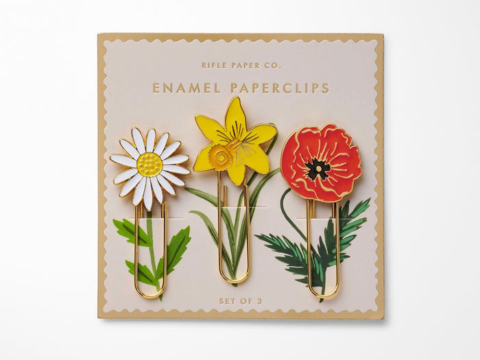 Garden Study Enamel Paper Clip Set