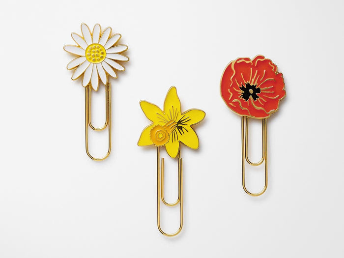 Garden Study Enamel Paper Clip Set