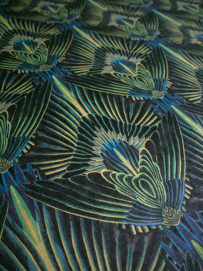 Gershwing 'Parakeet' Recycled Velvet Sample
