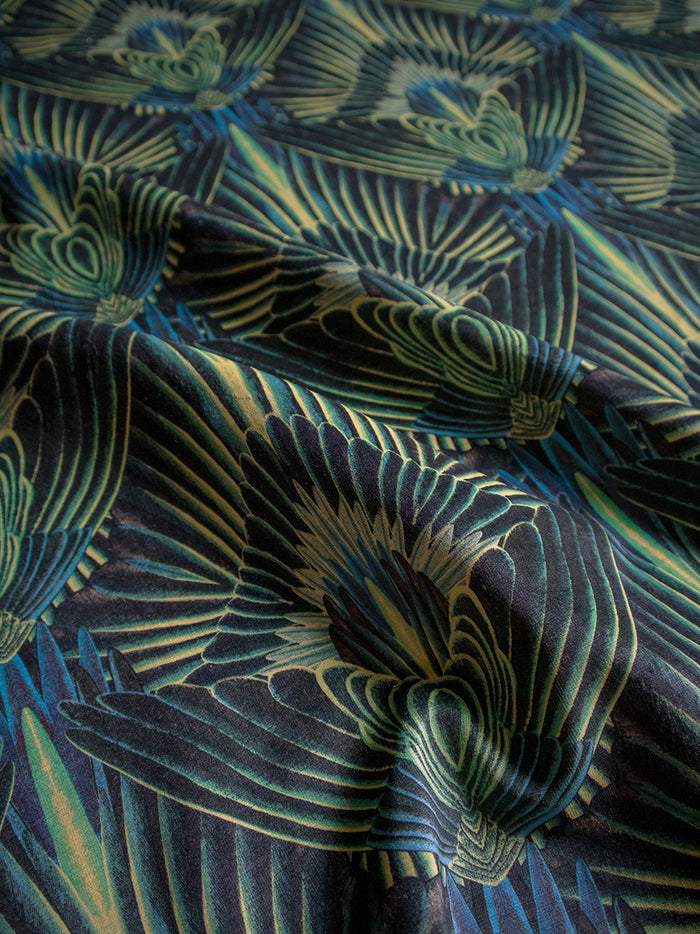 Gershwing 'Parakeet' Recycled Velvet Sample