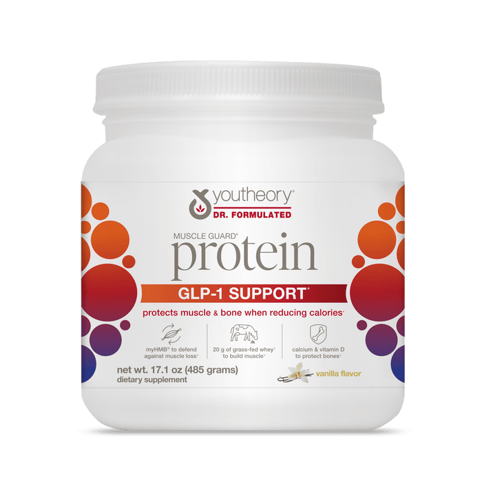 GSP.00079 Youtheory GLP-1 Support Muscle Guard Protein Vanilla Flavor oz Product Main Image