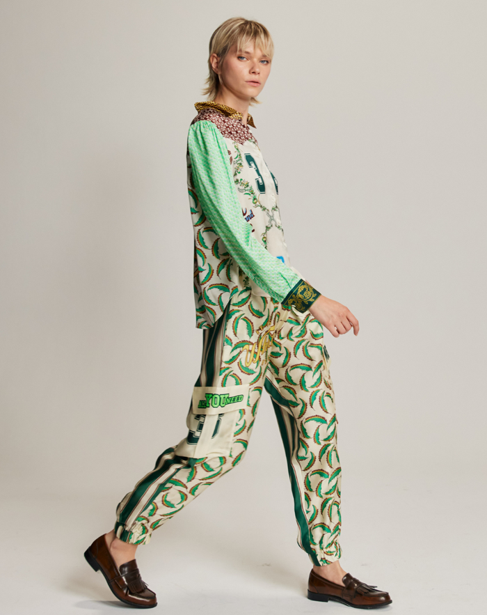 Grace Sporty Jade Cropped Shirt