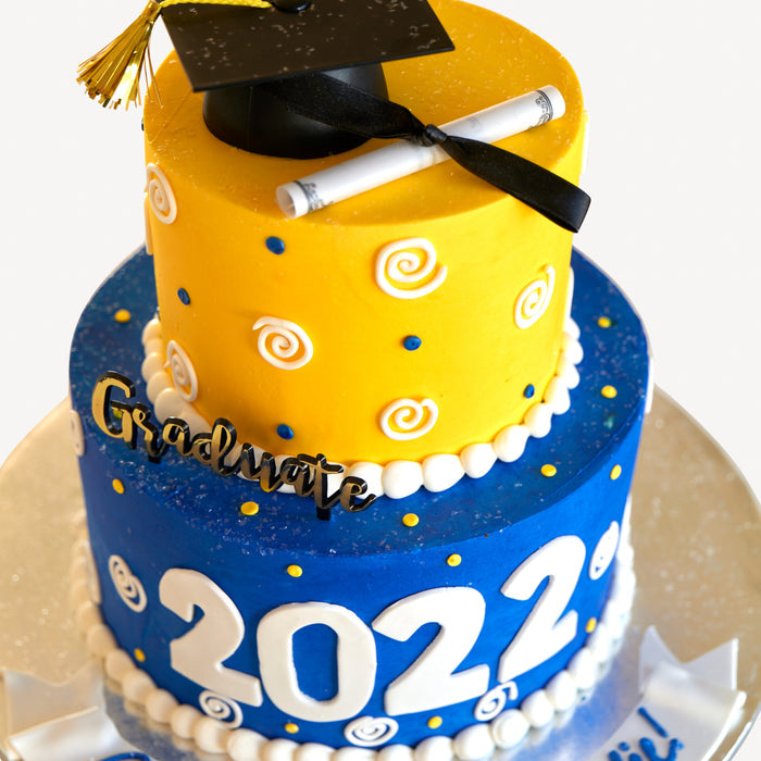 Graduate Swirl Cake #25Graduation