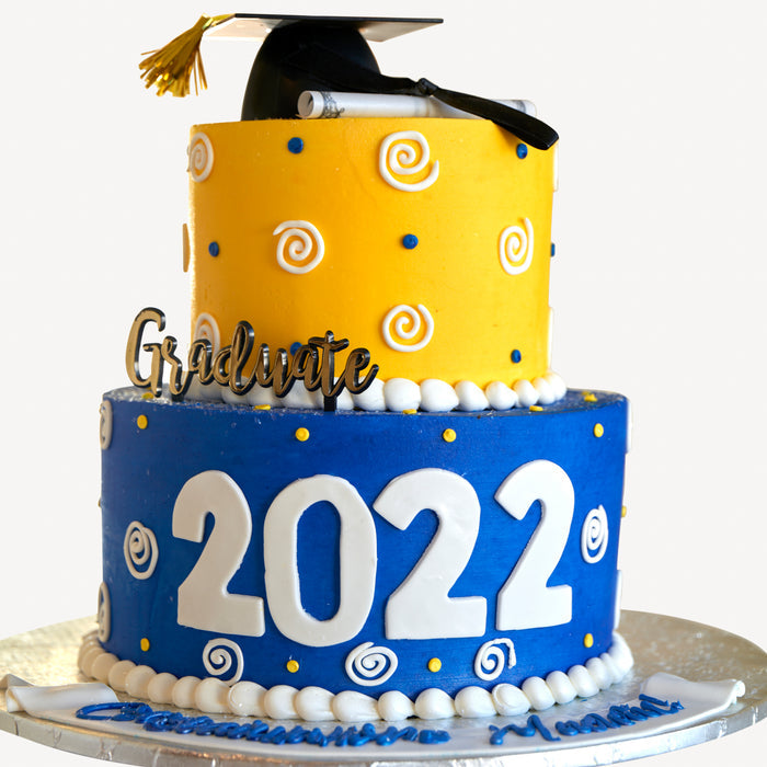 Graduate Swirl Cake #25Graduation