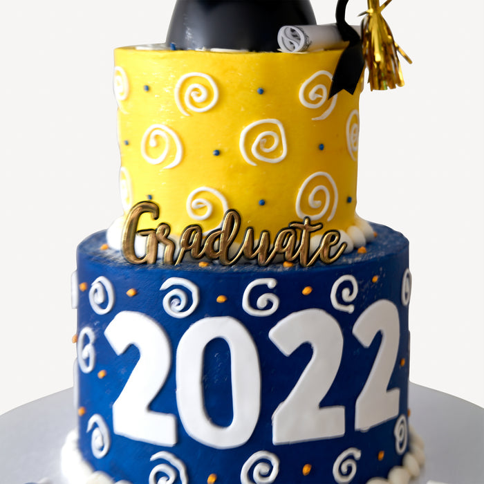 Graduate Swirl Cake #25Graduation