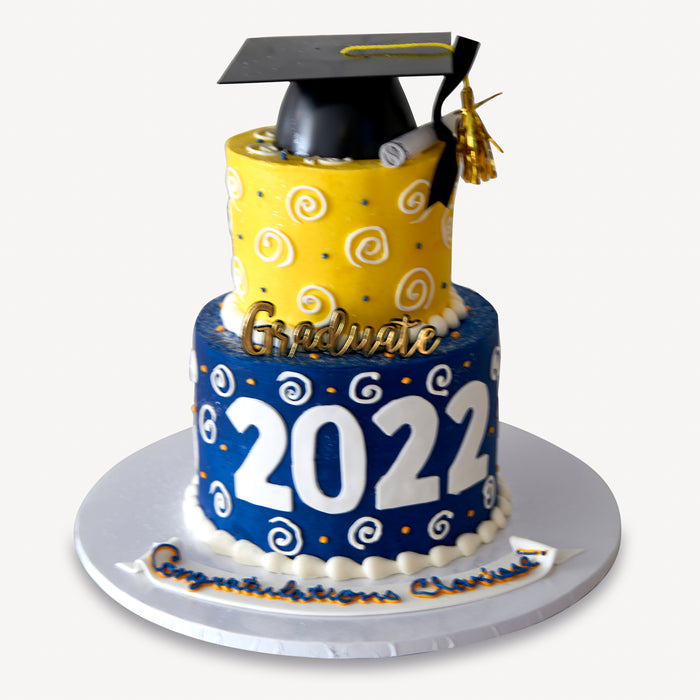 Graduate Swirl Cake #25Graduation
