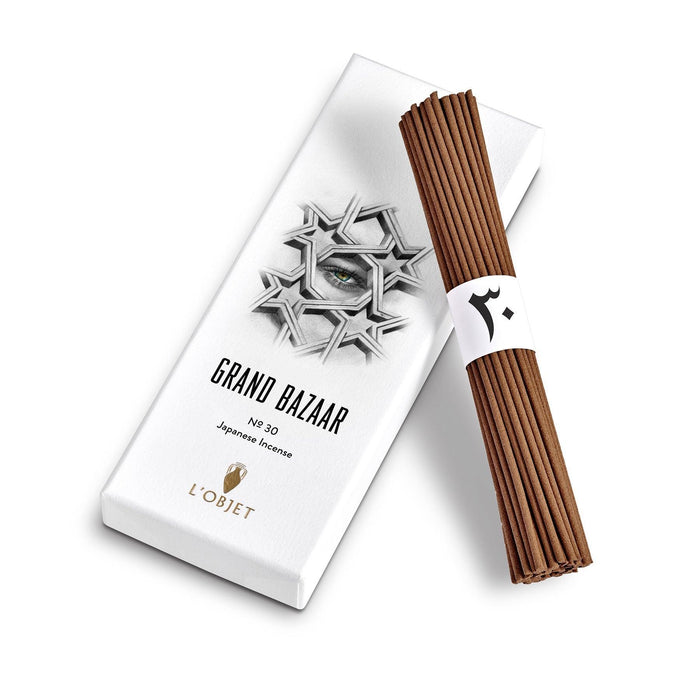 Grand Bazaar No. 30 Incense (60 sticks + square holder) - L'OBJET