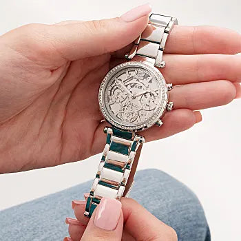 Guess Solstice Silberig Damenuhr - GW0403L1
