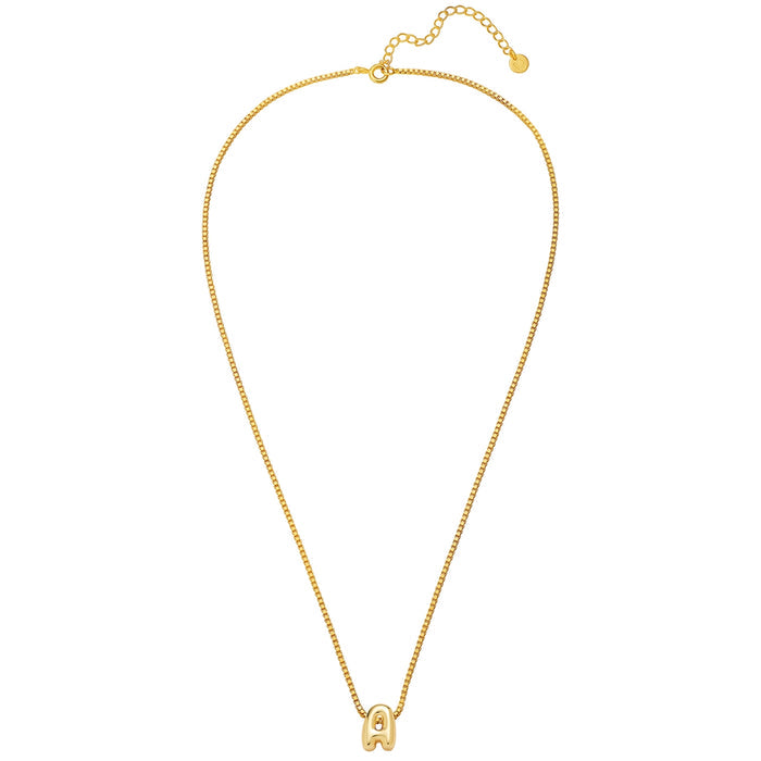 Halskette Bubble Letter A gold