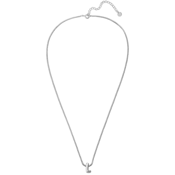 Halskette Bubble Letter L silber