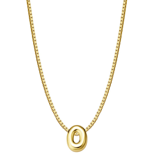 Halskette Bubble Letter O gold