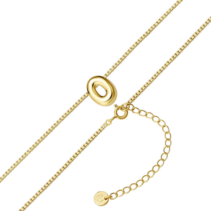 Halskette Bubble Letter O gold