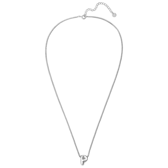 Halskette Bubble Letter P silber