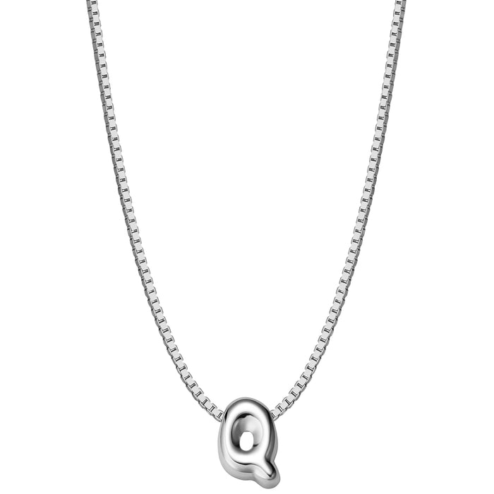 Halskette Bubble Letter Q silber