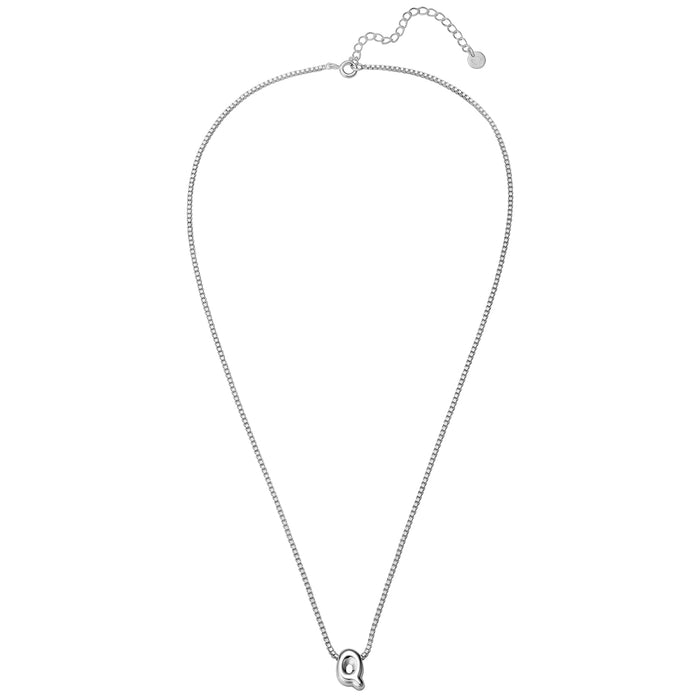 Halskette Bubble Letter Q silber