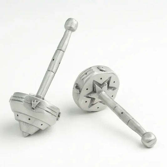 Hand Cast Pewter Dreidel by Emily Rosenfeld
