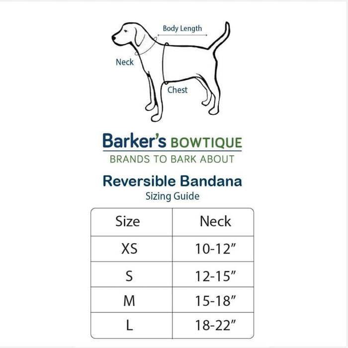 Happy Holidays Christmas Reversible Pet Bandana