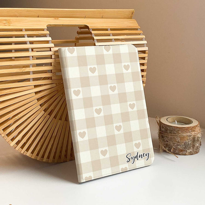 Heart Gingham iPad Case