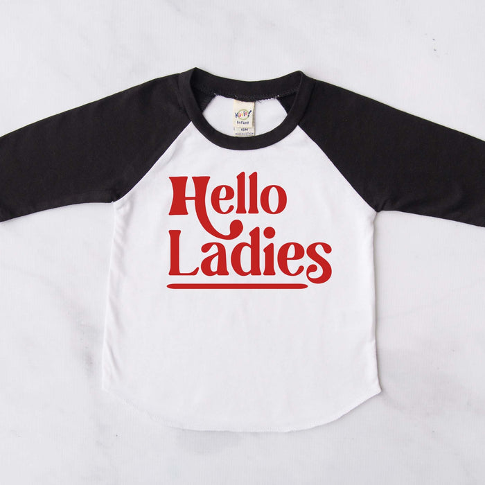 Hello Ladies Valentine's Day Raglan