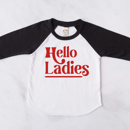 Hello Ladies Valentine's Day Raglan