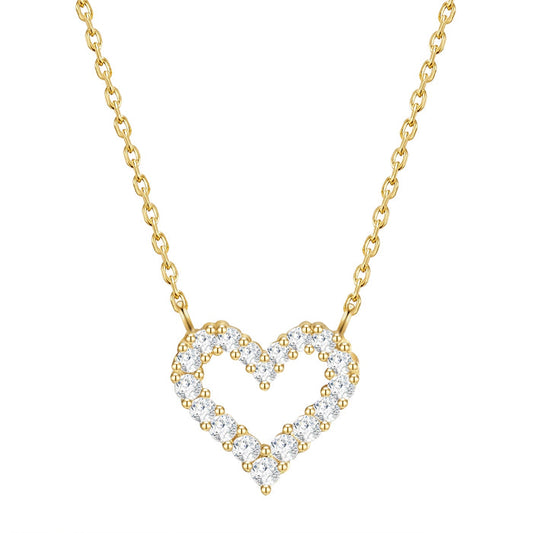 Herz Kette gold offen