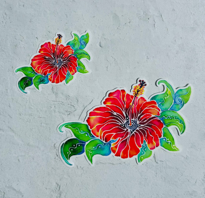 Hibiscus Flower Sticker
