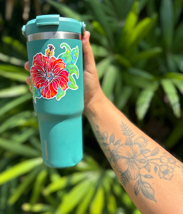 Hibiscus Flower Sticker