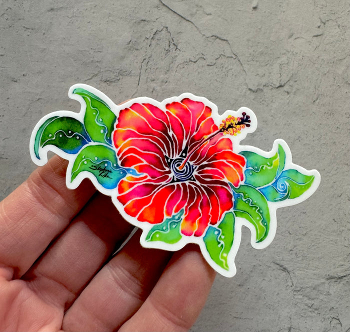 Hibiscus Flower Sticker