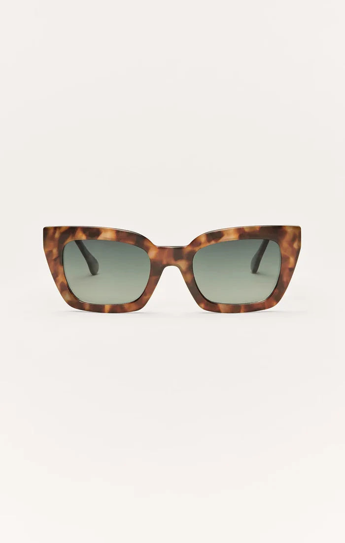 Hideaway Polarized Sunglasses - Dark Tort Gradient - Molly + Kate