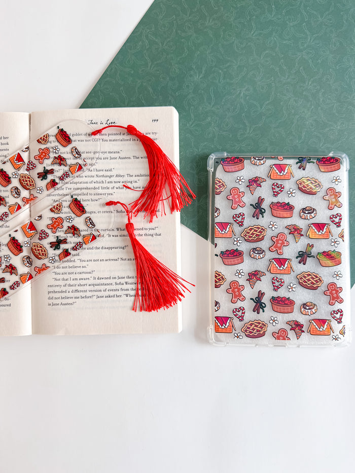 Holiday Sweets and Treats Holographic E Reader Case and/or Bookmark [Combined Listing]