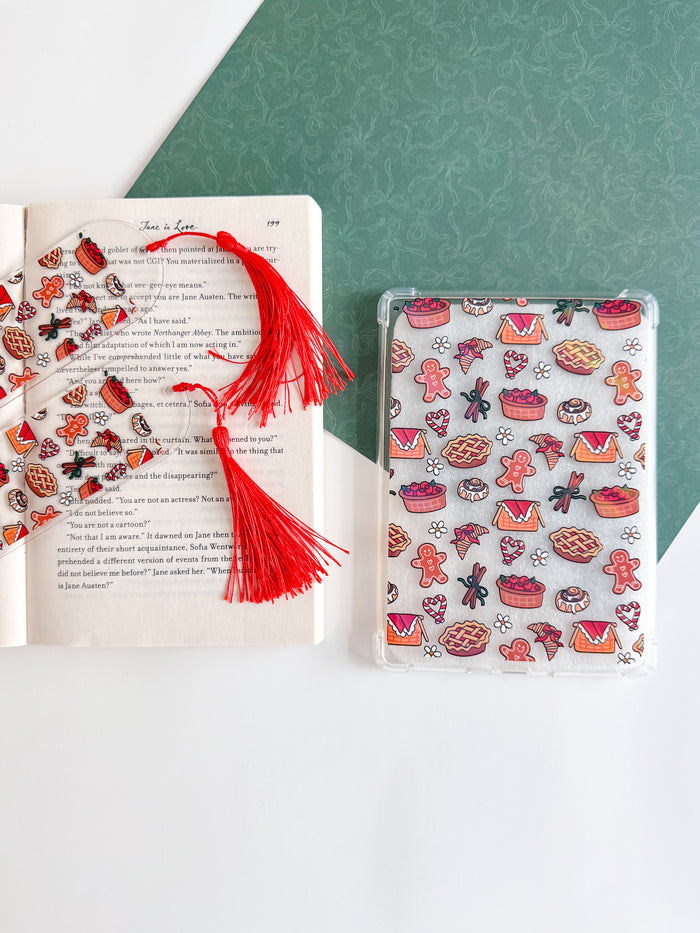 Holiday Sweets and Treats Holographic E Reader Case and/or Bookmark [Combined Listing]