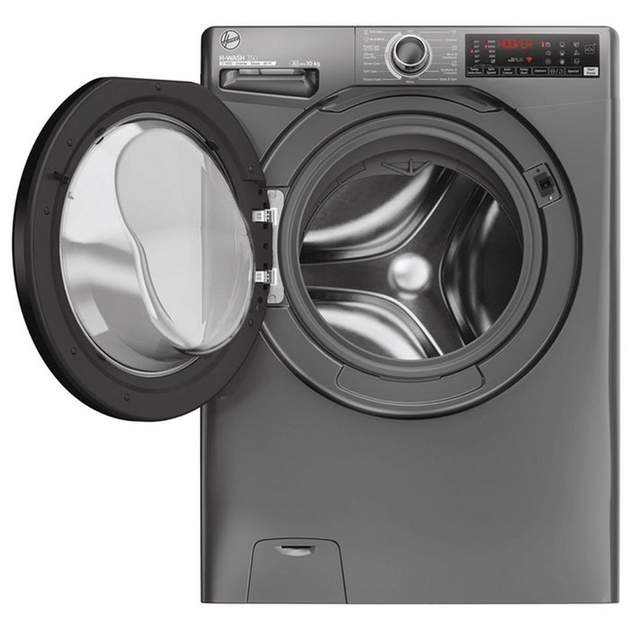 Hoover H3WPS4106TAMBR H-Wash 350 10kg 1400 Spin Front Loading Washing Machine Graphite