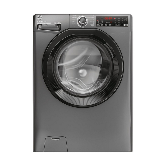 Hoover H3WPS496TAMBR68 H-Wash 350 9kg 1400 Spin Front Loading Washing Machine Graphite