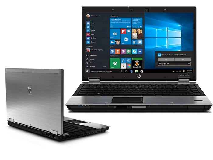 HP EliteBook 8440P 14" Laptop - Intel Core i5 2.40GHz 8GB RAM 128GB SSD DVDRW Windows 10 Pro