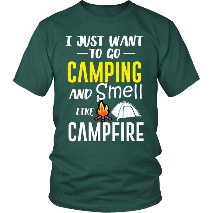 I Just Want To Go Camping and Smell Like Campfire Unisex Shirt-KaboodleWorld