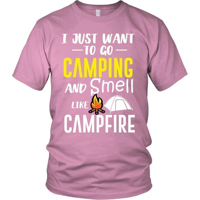 I Just Want To Go Camping and Smell Like Campfire Unisex Shirt-KaboodleWorld