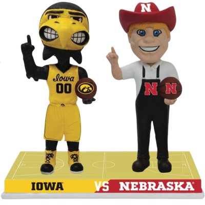 Iowa vs. Nebraska Basketball Rivalry Bobblehead (Presale)