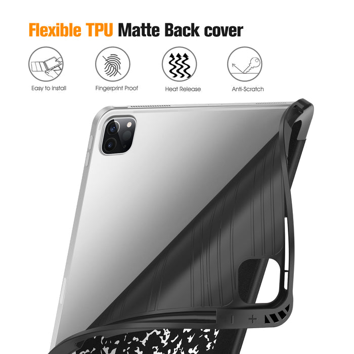 iPad Pro 12.9-Inch 6th/5th Gen 2022/2021 Slim Soft TPU Protective Case | Fintie