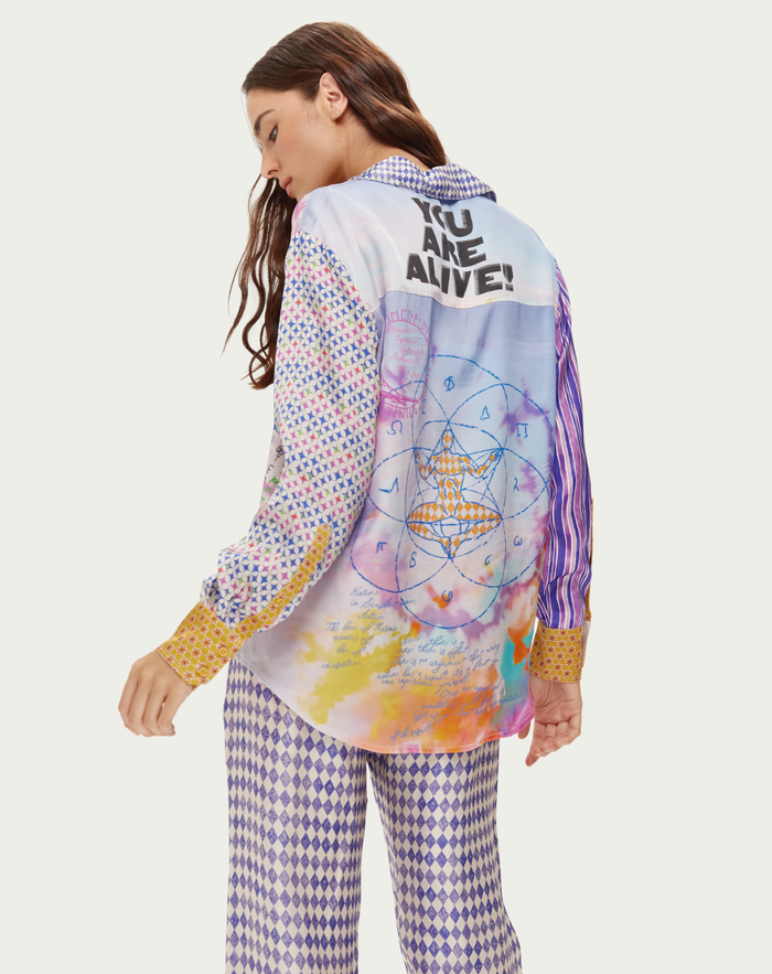 Isabel Runic Whisper Printed Shirt