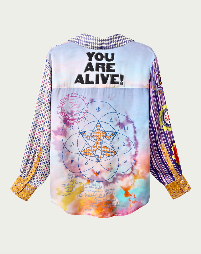 Isabel Runic Whisper Printed Shirt