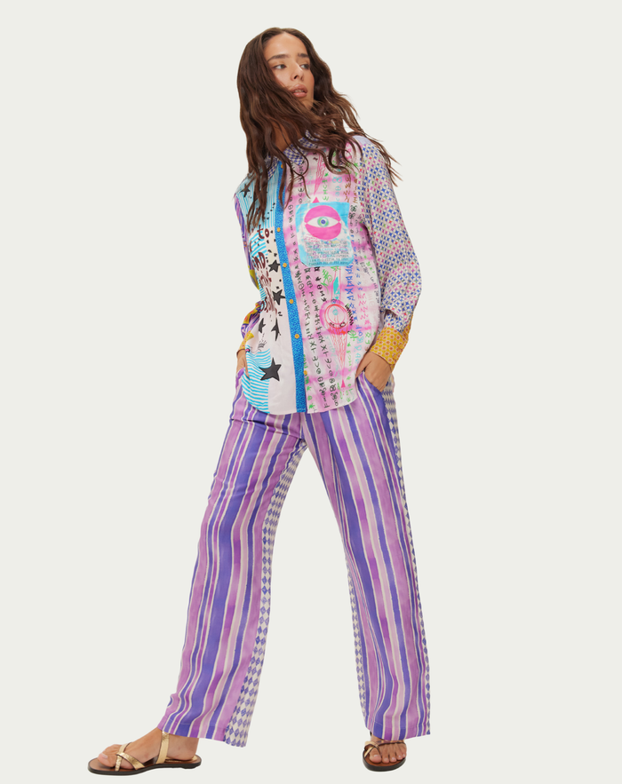 Isabel Runic Whisper Printed Shirt