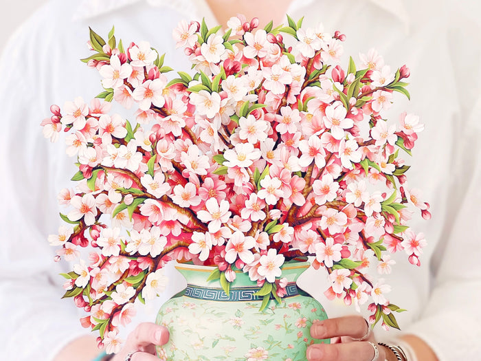Japanese Cherry Blossoms Pop Up Greeting Bouquet