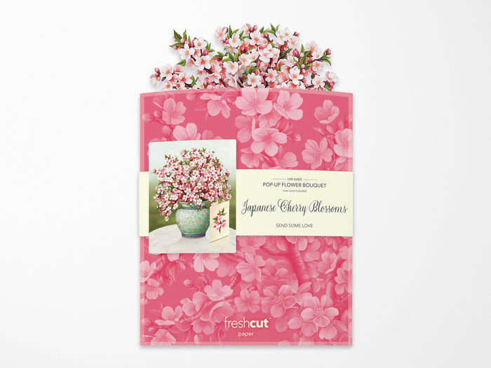 Japanese Cherry Blossoms Pop Up Greeting Bouquet