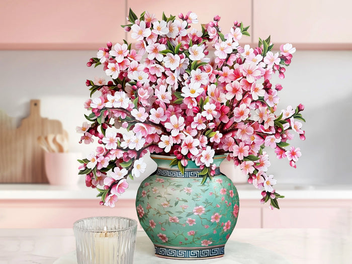 Japanese Cherry Blossoms Pop Up Greeting Bouquet