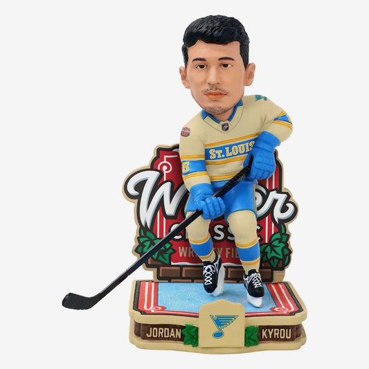 Jordan Kyrou St. Louis Blues 2025 Winter Classic NHL Hockey Bobblehead