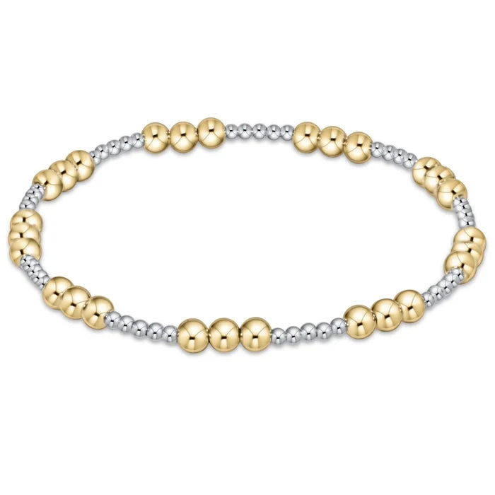 Joy Pattern Bracelet - Mixed Metal - Molly + Kate