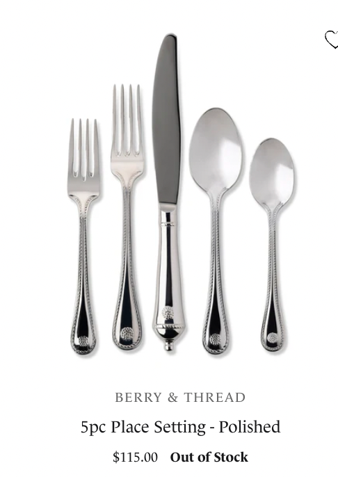 Juliska Berry & Thread Place Setting