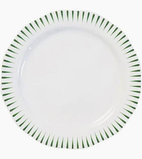 Juliska Sitio Stripe Dinner Plate in Basil